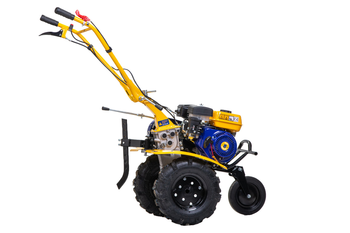 Motosapa pe benzina Kamrad, 7CP, 208cc, latime de lucru 80cm, cu roti de transport