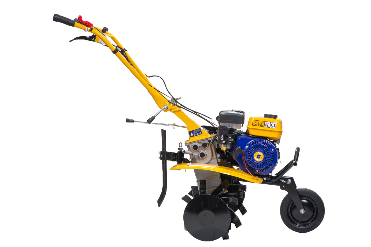 Motosapa pe benzina Kamrad, 7CP, 208cc, latime de lucru 80cm, cu roti de transport