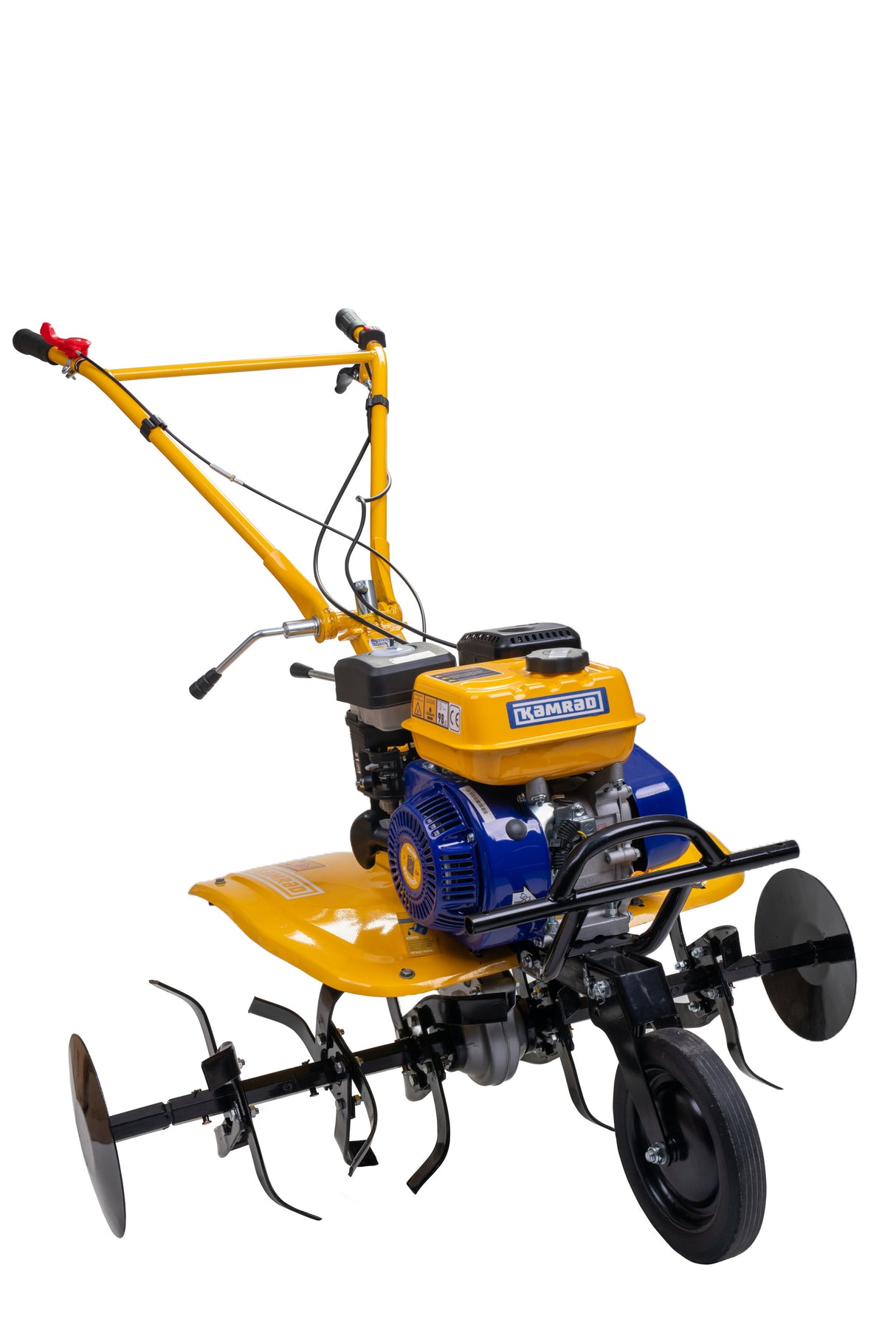 Motosapa pe benzina Kamrad, 7CP, 208cc, latime de lucru 80cm, cu roti de transport