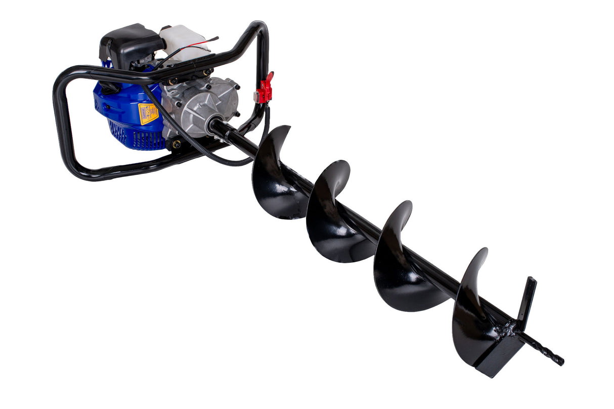 *Promo*Motoburghiu foreza de pamant Kamrad KMR-520, 7CP. Accesorii incluse: 3 burghie incluse (100mm, 150mm si 200mm)