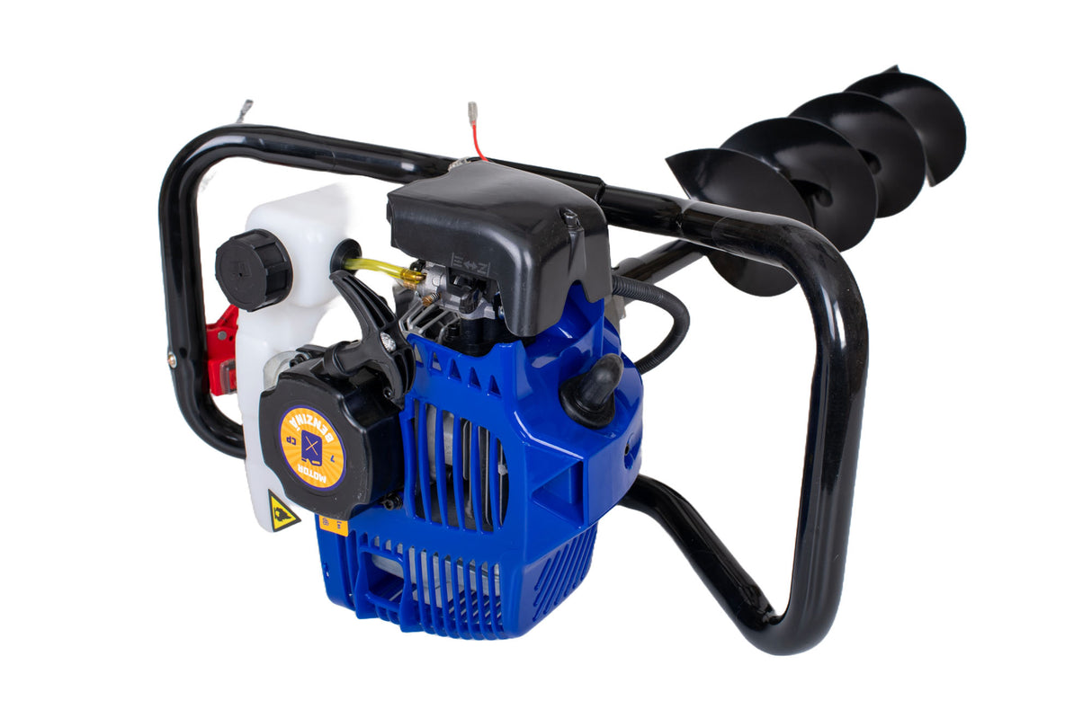 Motoburghiu foreza de pamant Kamrad KMR-520, 7CP, 3 burghie incluse (100, 150 si 200mm) RESIGILAT