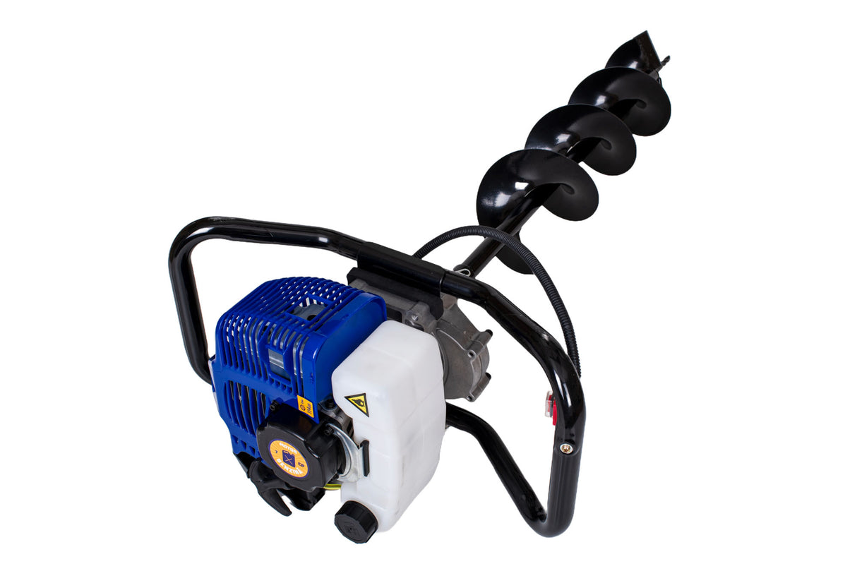 *Promo*Motoburghiu foreza de pamant Kamrad KMR-520, 7CP. Accesorii incluse: 3 burghie incluse (100mm, 150mm si 200mm)