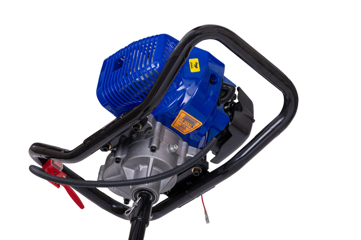 *Promo*Motoburghiu foreza de pamant Kamrad KMR-520, 7CP. Accesorii incluse: 3 burghie incluse (100mm, 150mm si 200mm)