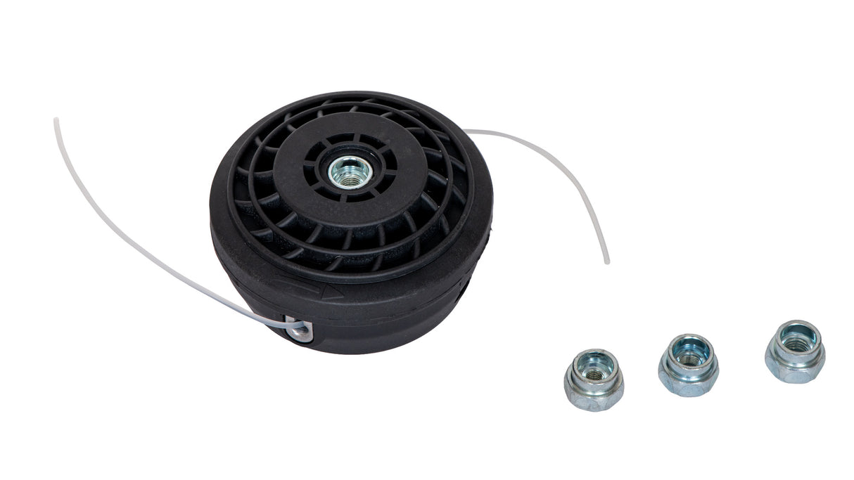 Mosor cu fir T35, cap din aluminiu cu reductii M8x1.25 / M10x1.0 / M10x1.25 / M12x1.75, compatibil Husqvarna