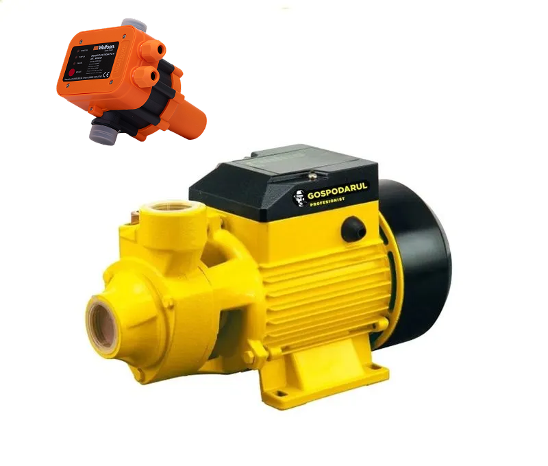 Pompa de suprafata apa curata Gospodarul Profesionist QB-60 - 370W, 2100 l/h cu presostat electronic WOLFSON PC-10
