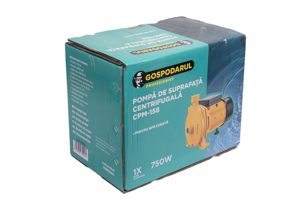 Pompa de suprafata apa curata Gospodarul Profesionist CPM-158 - 750W, 6600 l/h