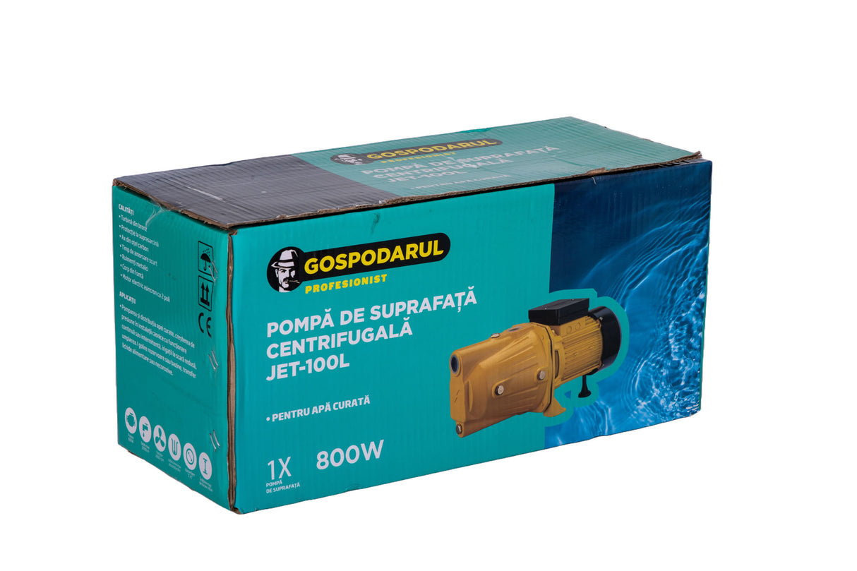 Pompa de suprafata apa curata Gospodarul Profesionist Jet-100L - 800W, 3200 l/h cu presostat automat Total