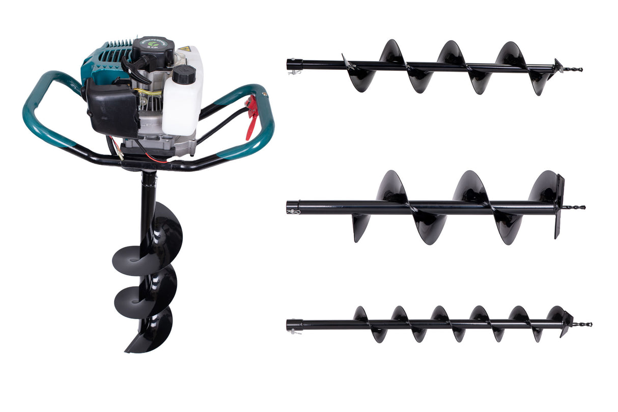 Motoburghiu foreza de pamant Gospodarul Profesionist ED520 - 3 CP, 3 burghie incluse (100,150,200mm) resigilat