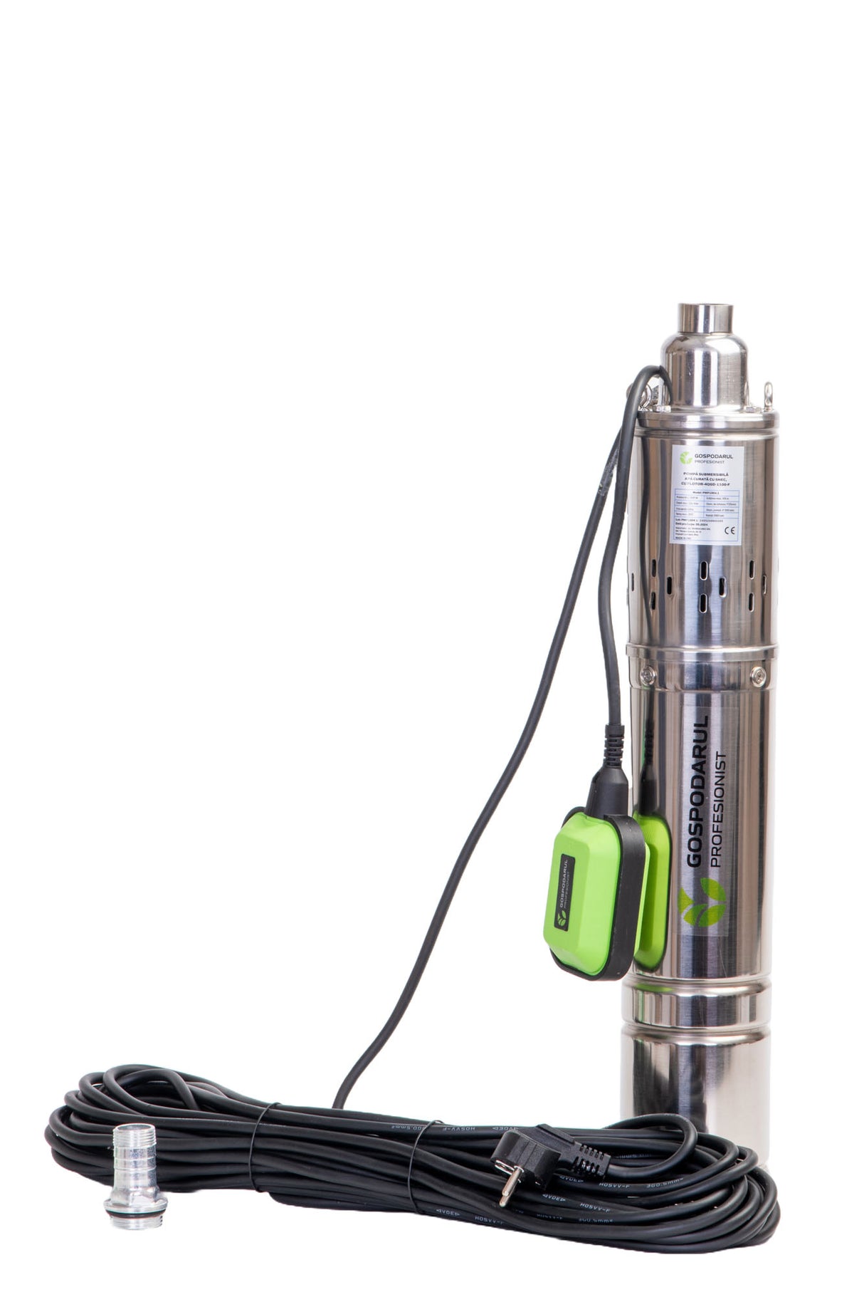 Pompa submersibila apa curata Gospodarul Profesionist 4QGD-1500-F, 1500W, cu snec si flotor
