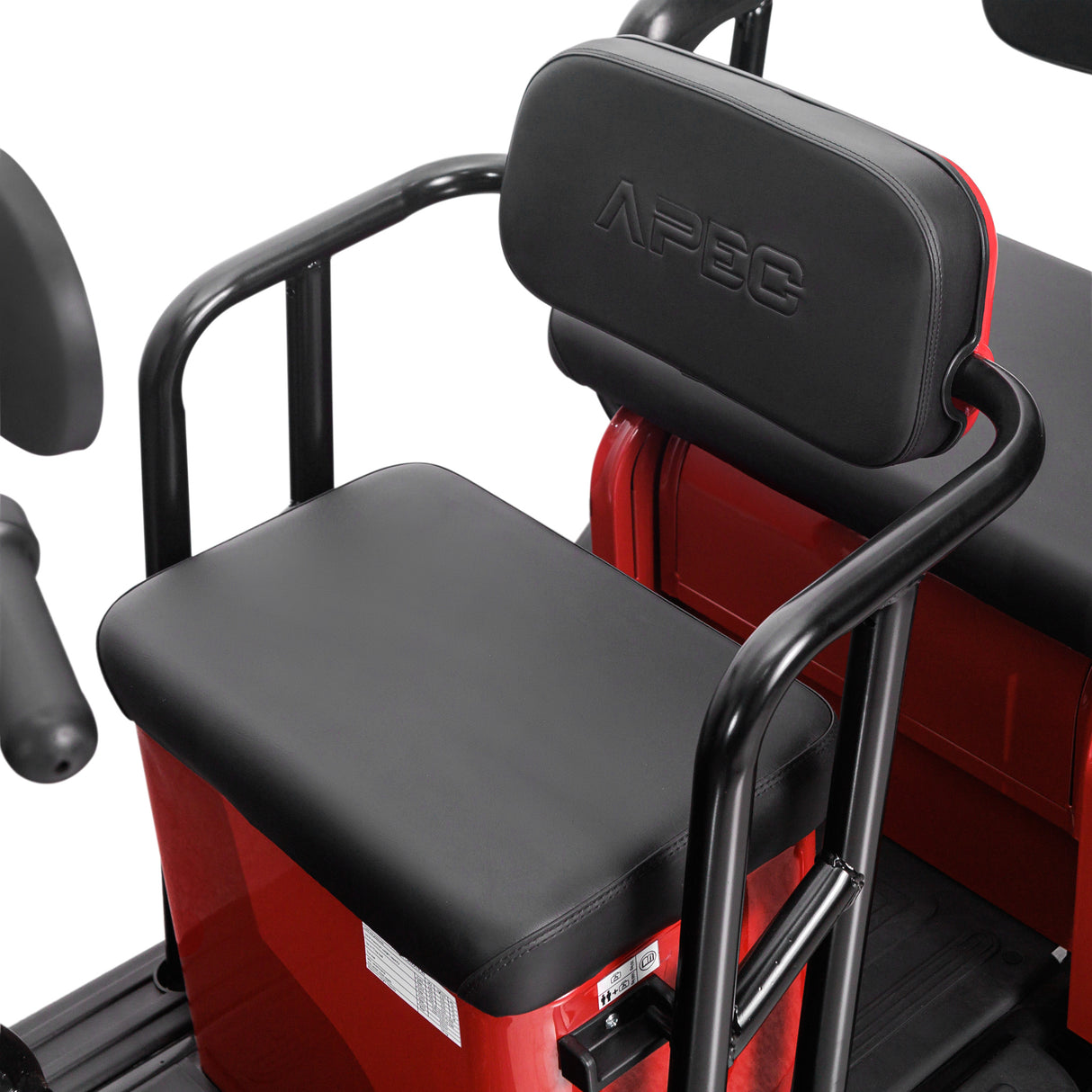 Tricicleta electrica, Volta APM5, Rosu, viteza maxima 25 km/h, Autonomie pana la 40 km