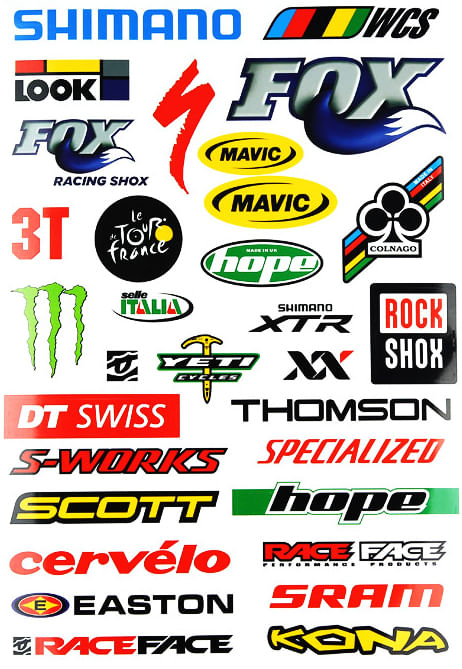 SET STICKERE - BICICLETA