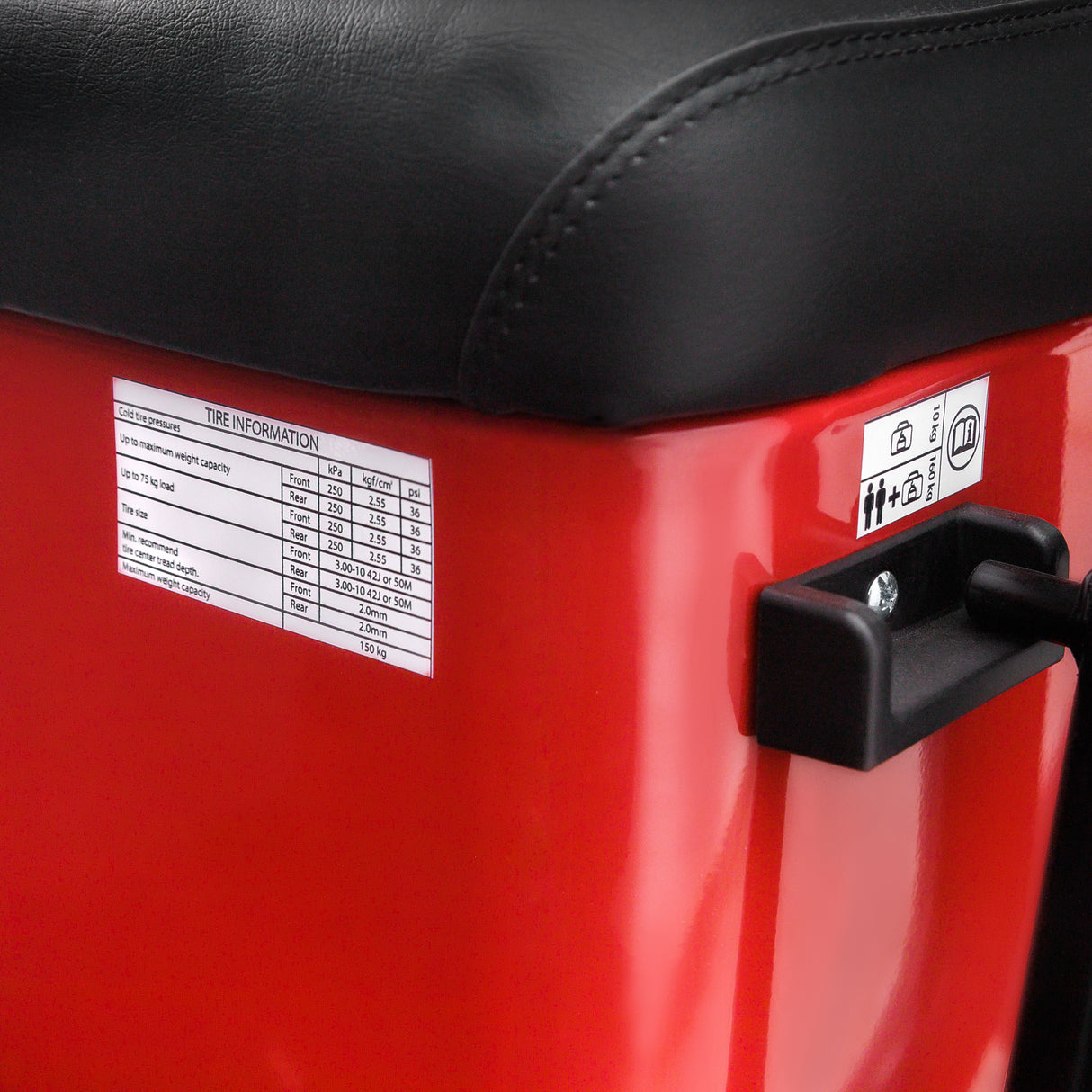 Tricicleta electrica, Volta APM5, Rosu, viteza maxima 25 km/h, Autonomie pana la 40 km