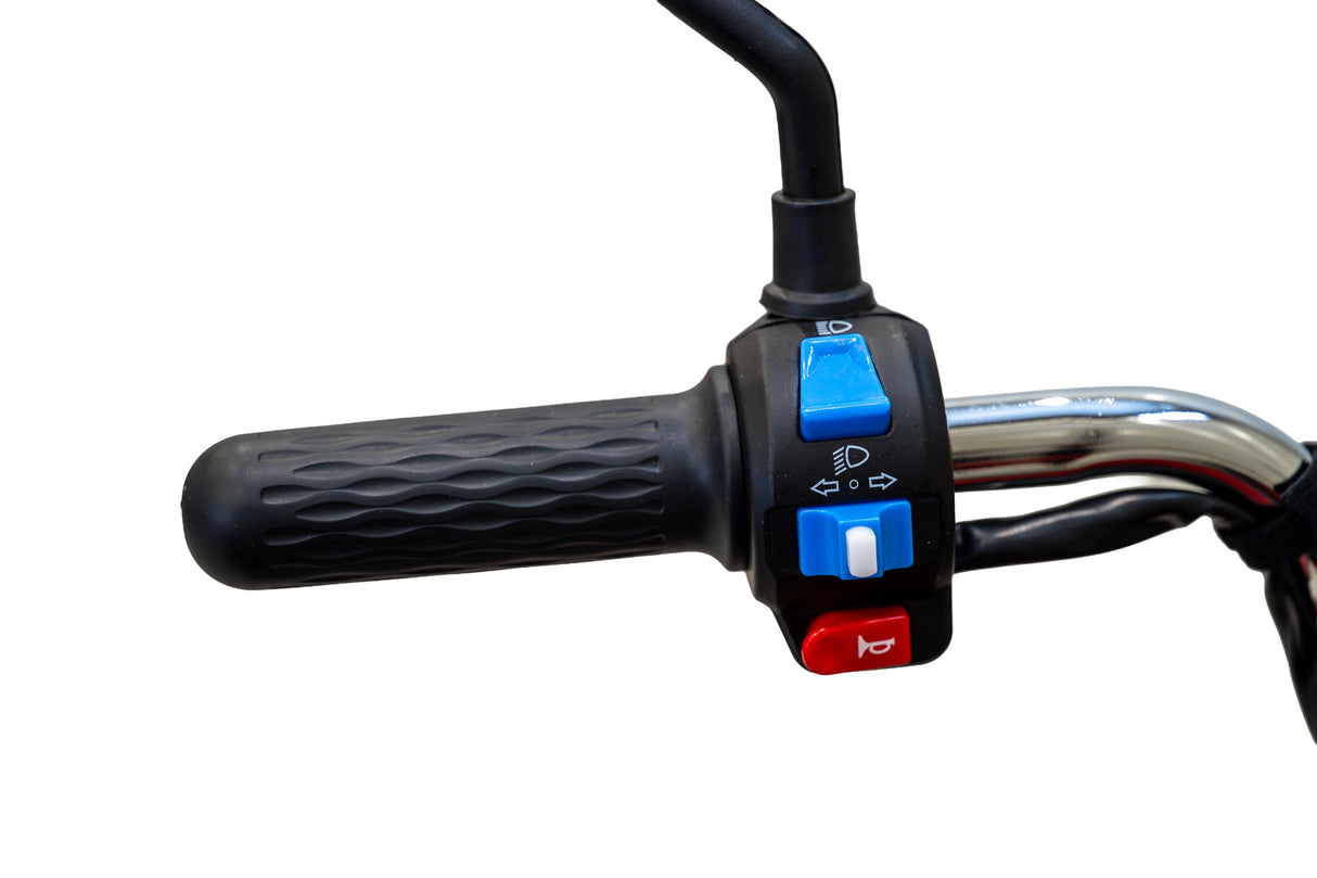 Triciclu Cargo electric BLADE Sprint 3.0 - 2000W, 25 km/h, autonomie pana la 70 km, baterie plumb-acid 72V 45Ah, capacitate maxima 600 kg, fara permis, culoare rosu