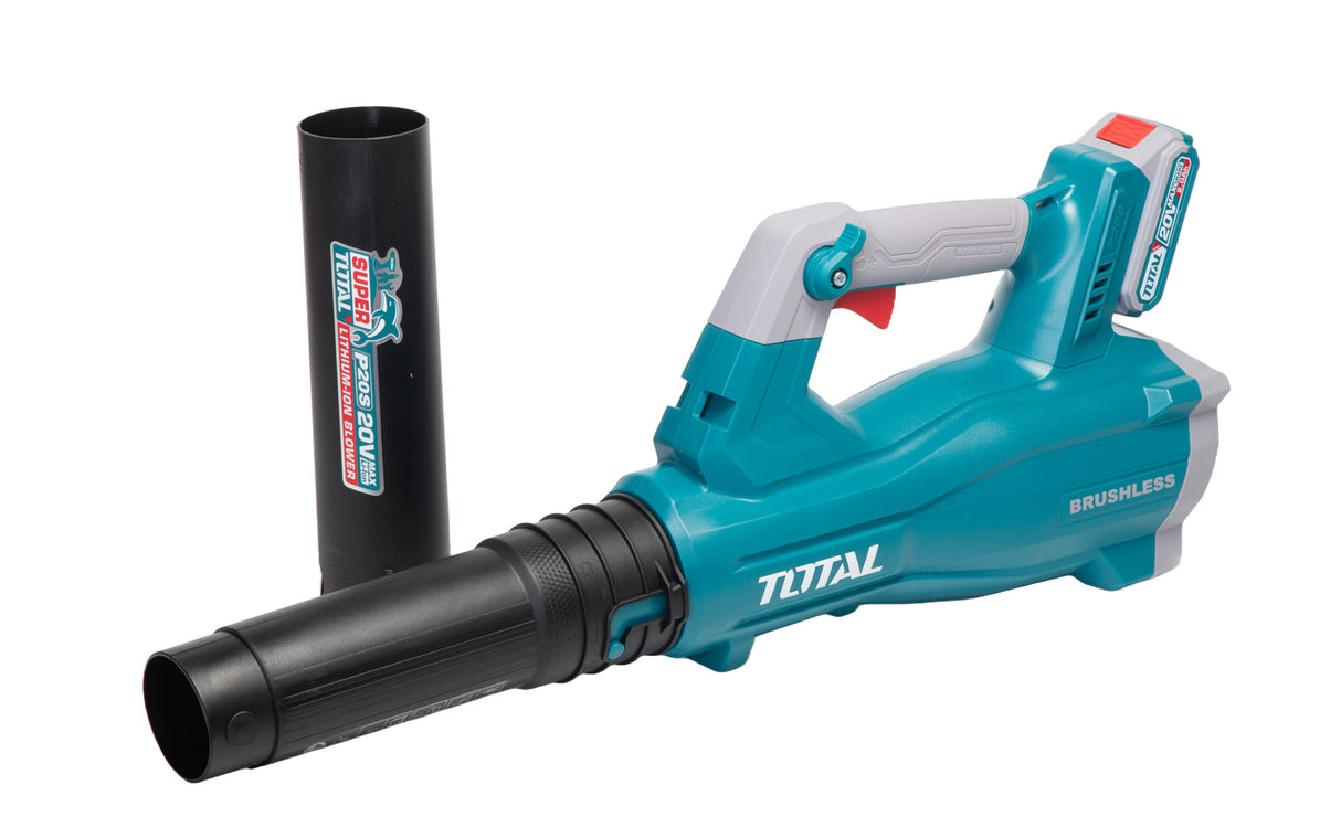 Suflanta de frunze pe acumulator TOTAL, 8,5 m3/min, 20V, LI-ION (INCLUDE ACUMULATOR SI INCARCATOR)