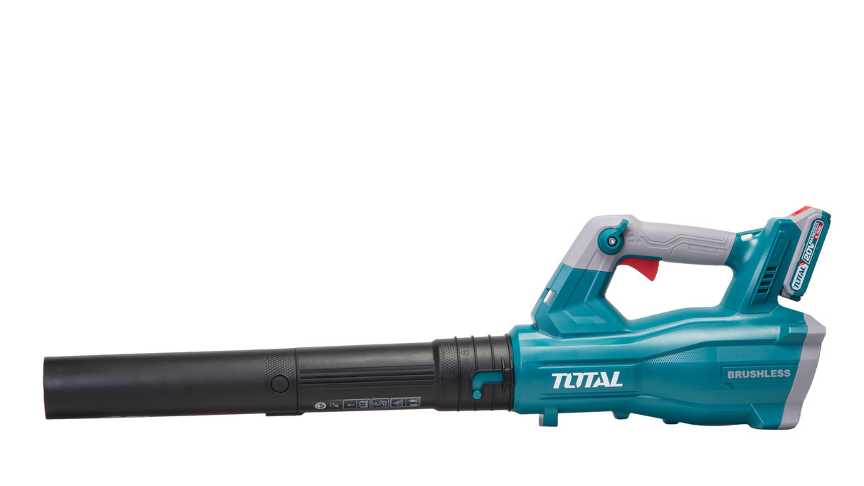 Suflanta de frunze pe acumulator TOTAL, 8,5 m3/min, 20V, LI-ION (INCLUDE ACUMULATOR SI INCARCATOR)