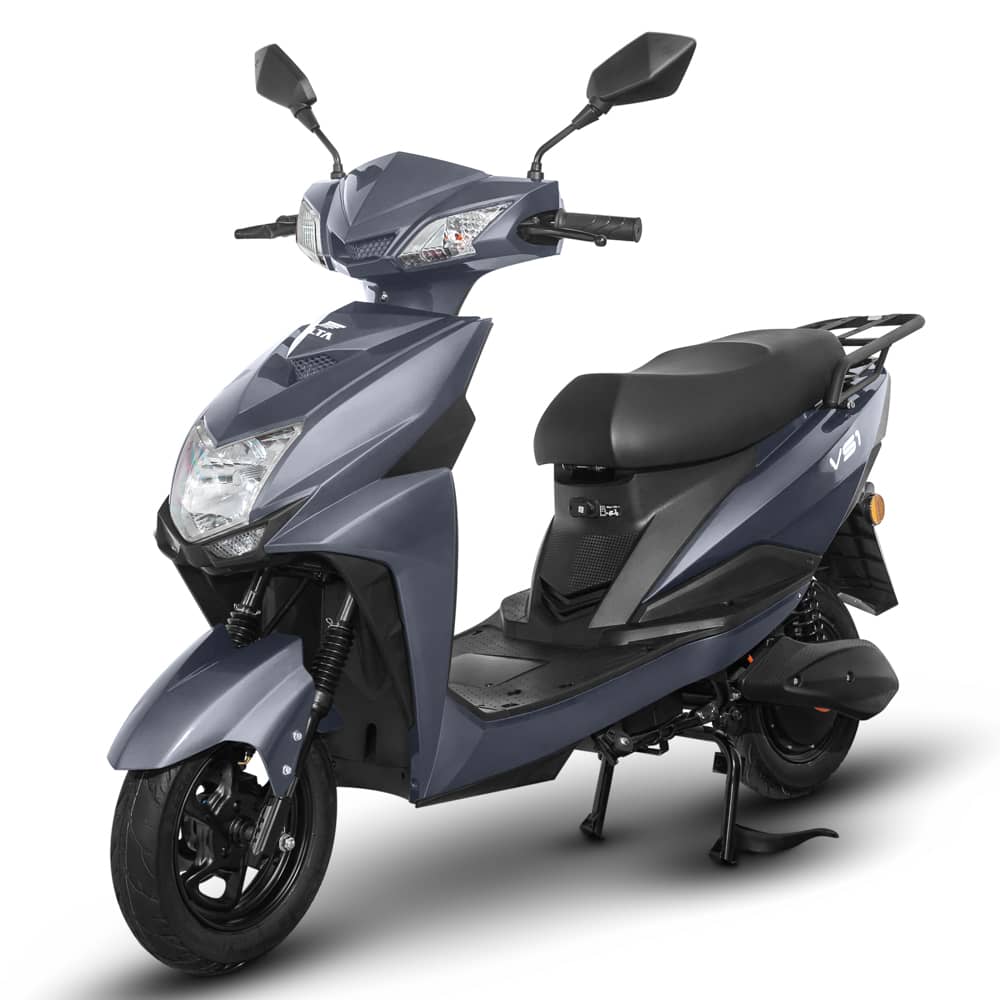 Scuter Electric 1500W, Voltarom VS1 Fara permis, 60V, 20Ah, viteza maxima 25 Km pe ora, Gri, Autonomie 74Km