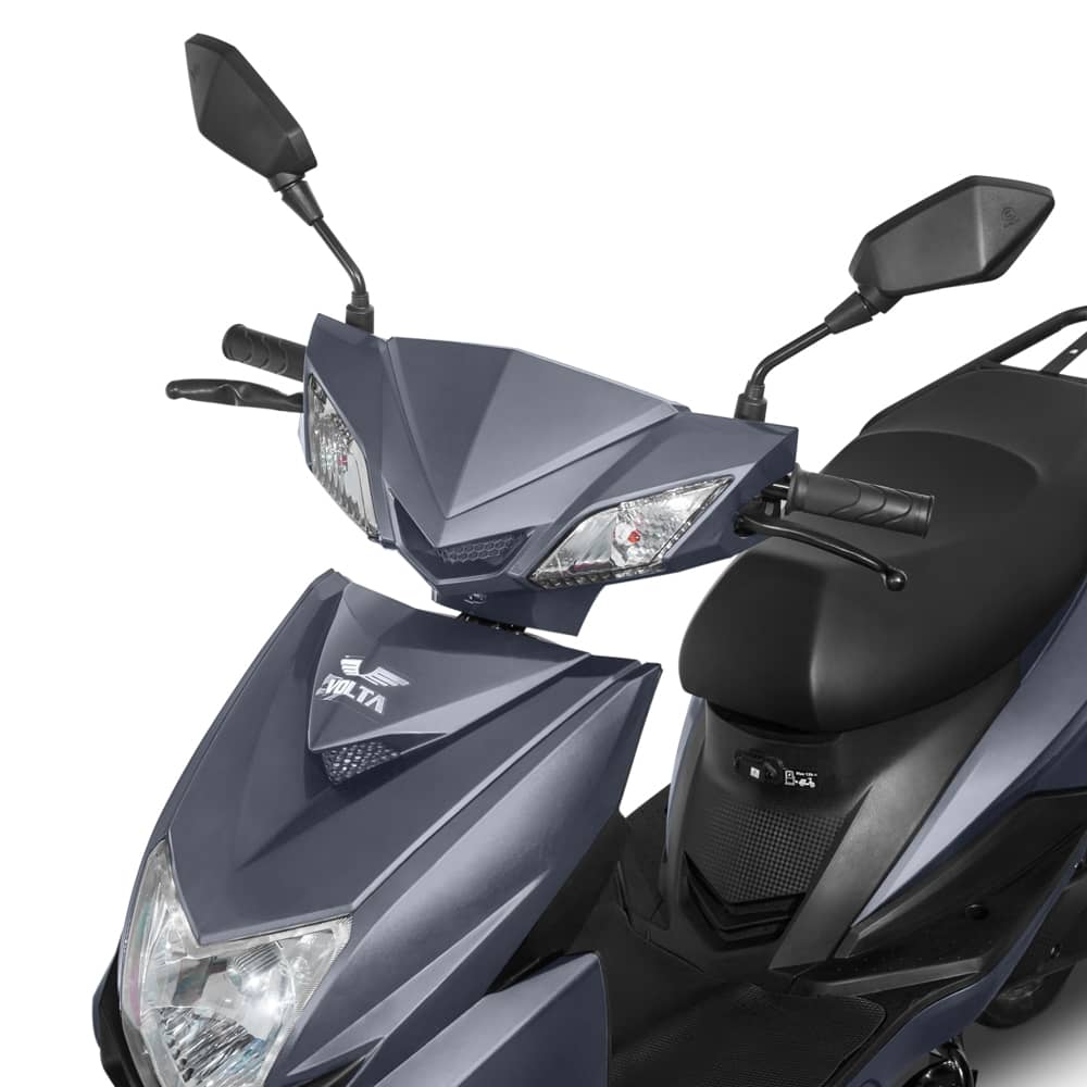 Scuter Electric 1500W, Voltarom VS1 Fara permis, 60V, 20Ah, viteza maxima 25 Km pe ora, Gri, Autonomie 74Km