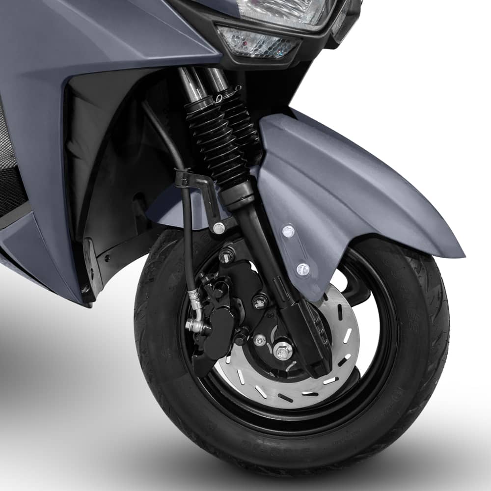 Scuter Electric 1500W, Voltarom VS1 Fara permis, 60V, 20Ah, viteza maxima 25 Km pe ora, Gri, Autonomie 74Km