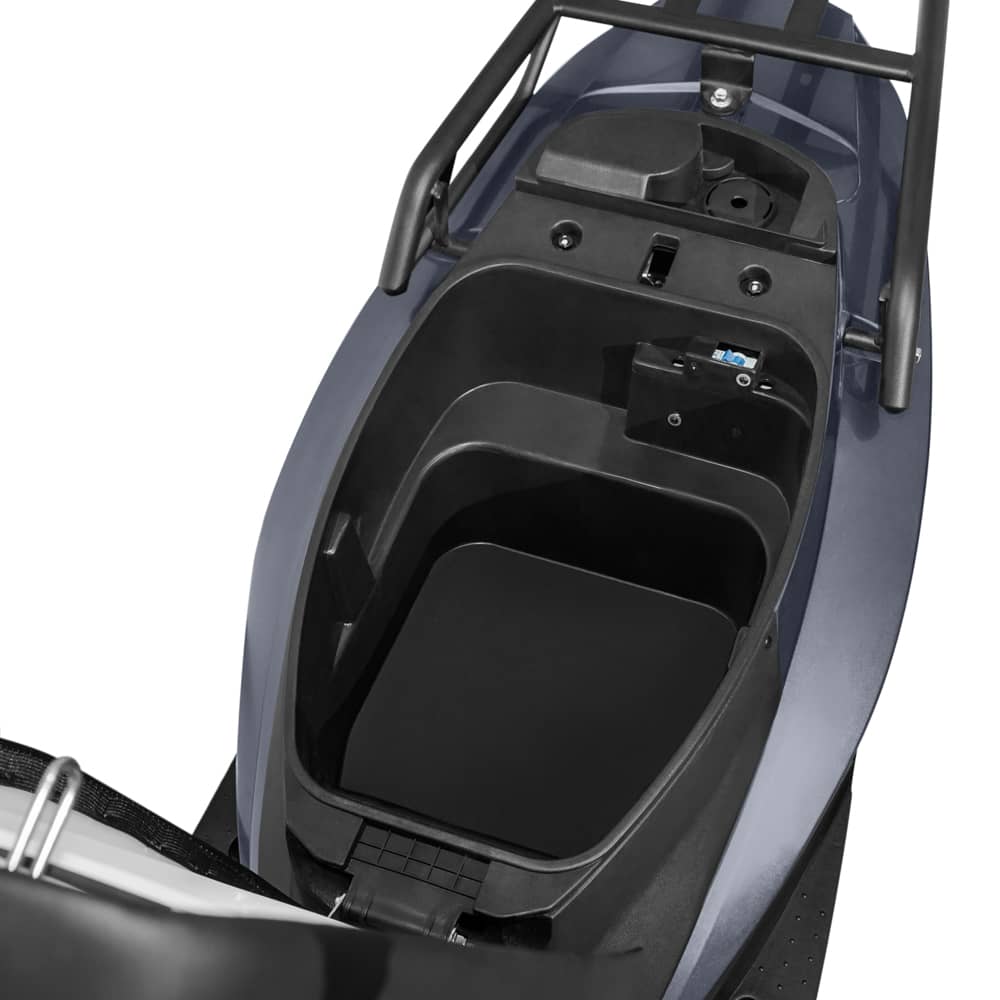 Scuter Electric 1500W, Voltarom VS1 Fara permis, 60V, 20Ah, viteza maxima 25 Km pe ora, Gri, Autonomie 74Km