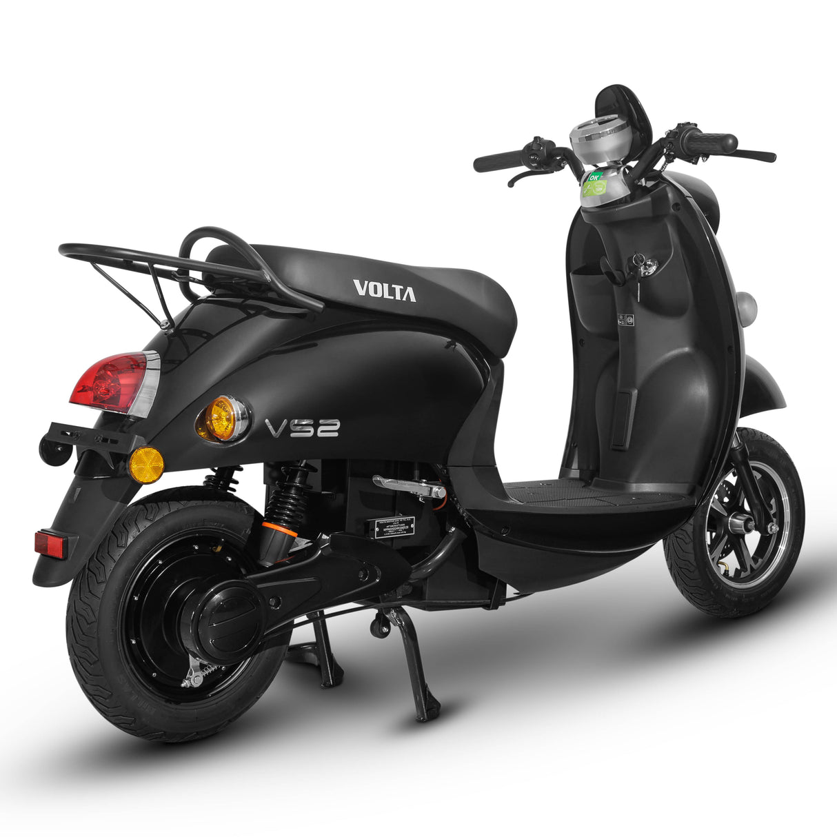 Voltarom S2, motor 2000 W, viteza maxima 25 km pe ora, autonomie pana la 60 km, Scuter Electric, Fara Permis, Negru