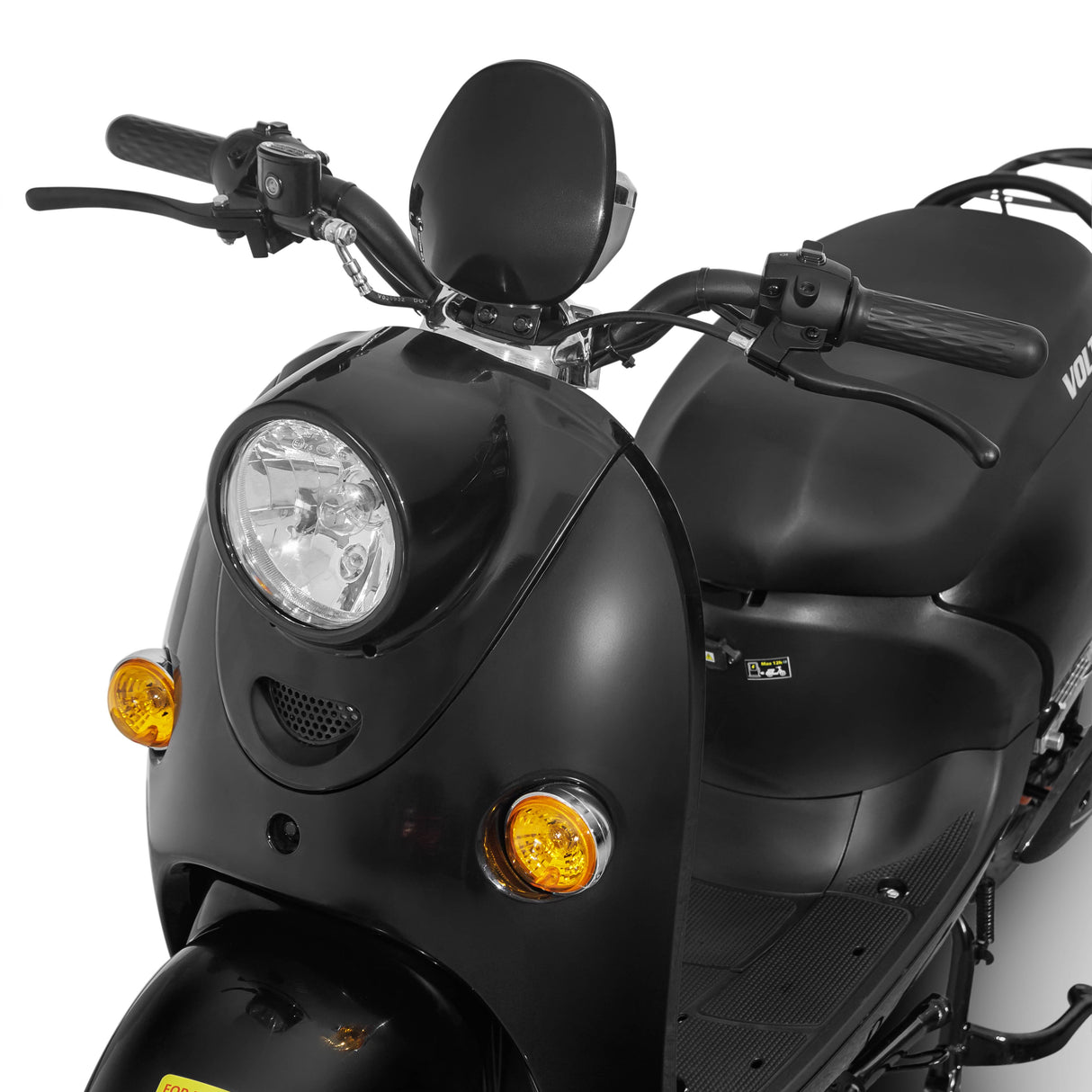 Voltarom S2, motor 2000 W, viteza maxima 25 km pe ora, autonomie pana la 60 km, Scuter Electric, Fara Permis, Negru