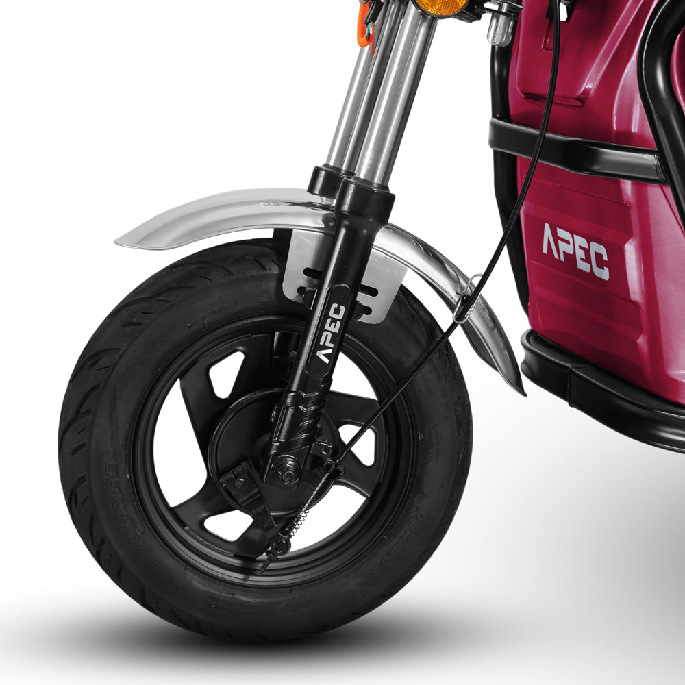 Triciclu electric 1000 W, Voltarom APT4 Fara permis, 60V, 20Ah, 25 Km/h, Rosu, Autonomie 41Km