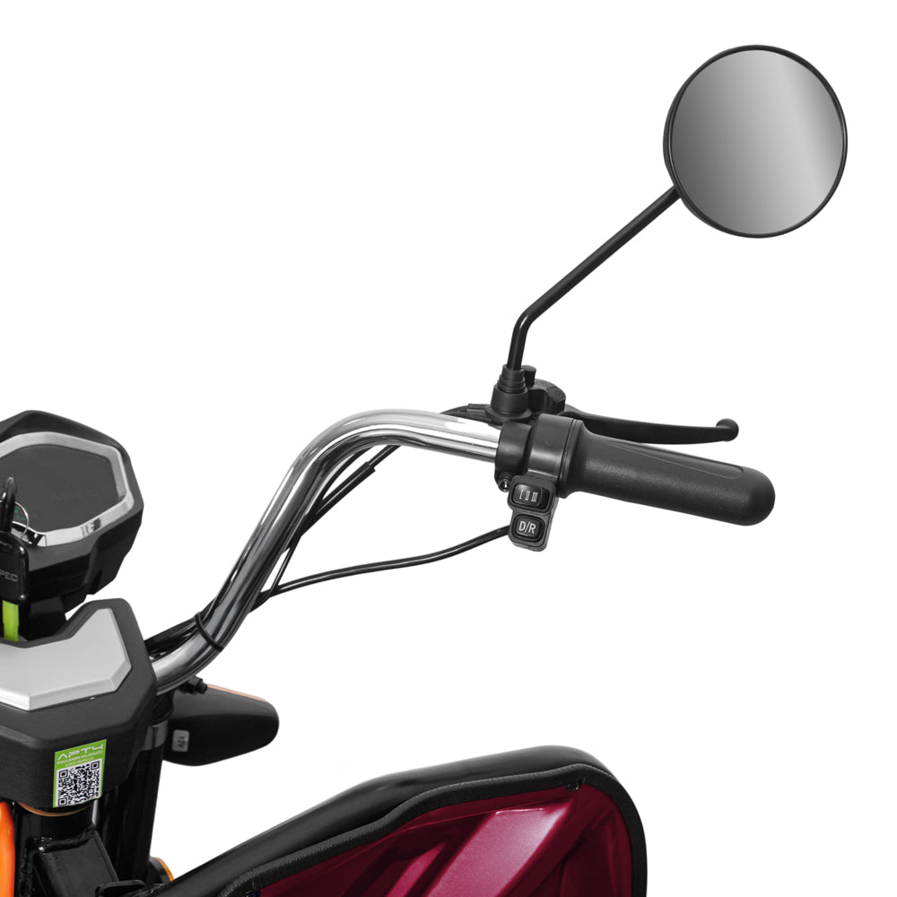 Triciclu electric 1000 W, Voltarom APT4 Fara permis, 60V, 20Ah, 25 Km/h, Rosu, Autonomie 41Km