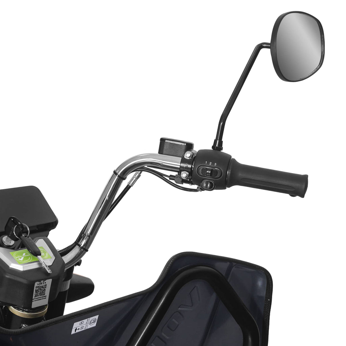 Voltarom Hercules, Motor 3900W, 72V, 45Ah, viteza maxima 25 km pe ora, pana la 50km autonomie, FARA Permis, Triciclu Electric, Gri