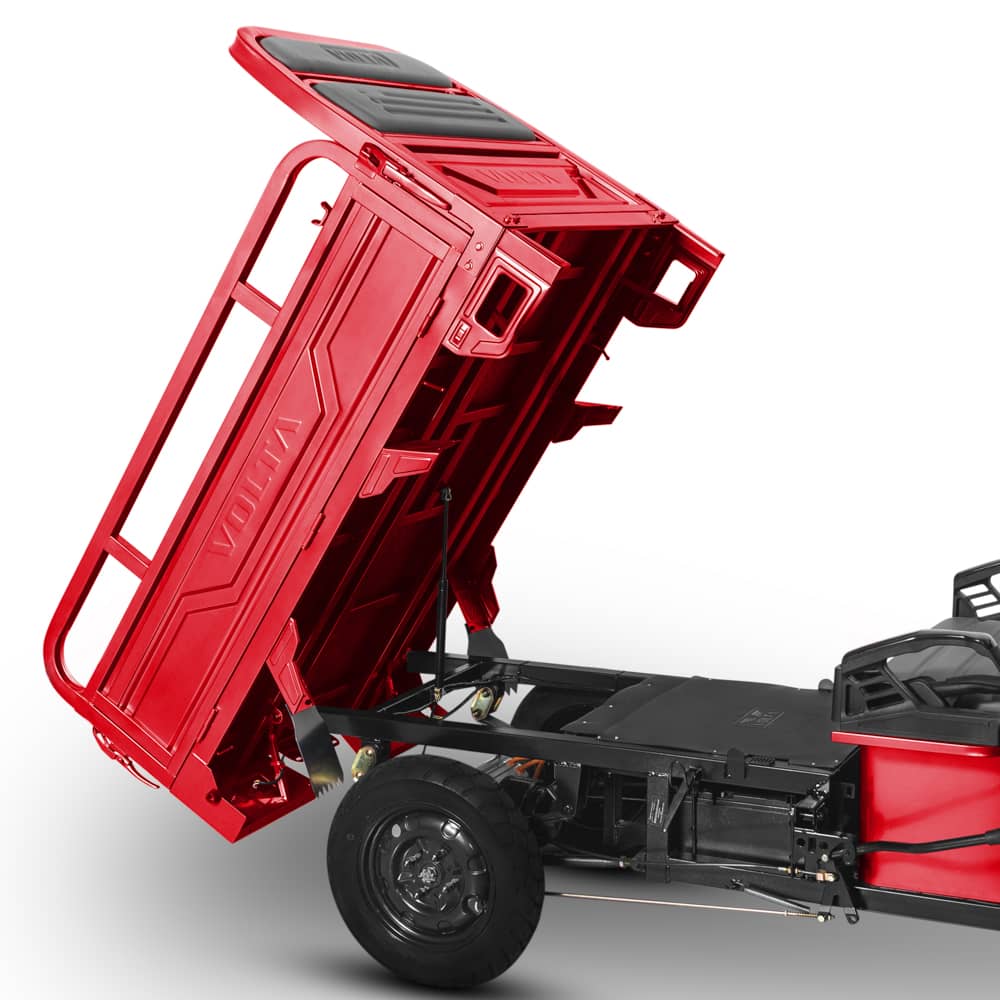 Voltarom Hercules, Motor 3900W, 72V, 45Ah, viteza maxima 25 km pe ora, pana la 50km autonomie, FARA Permis, Triciclu Electric, Rosu