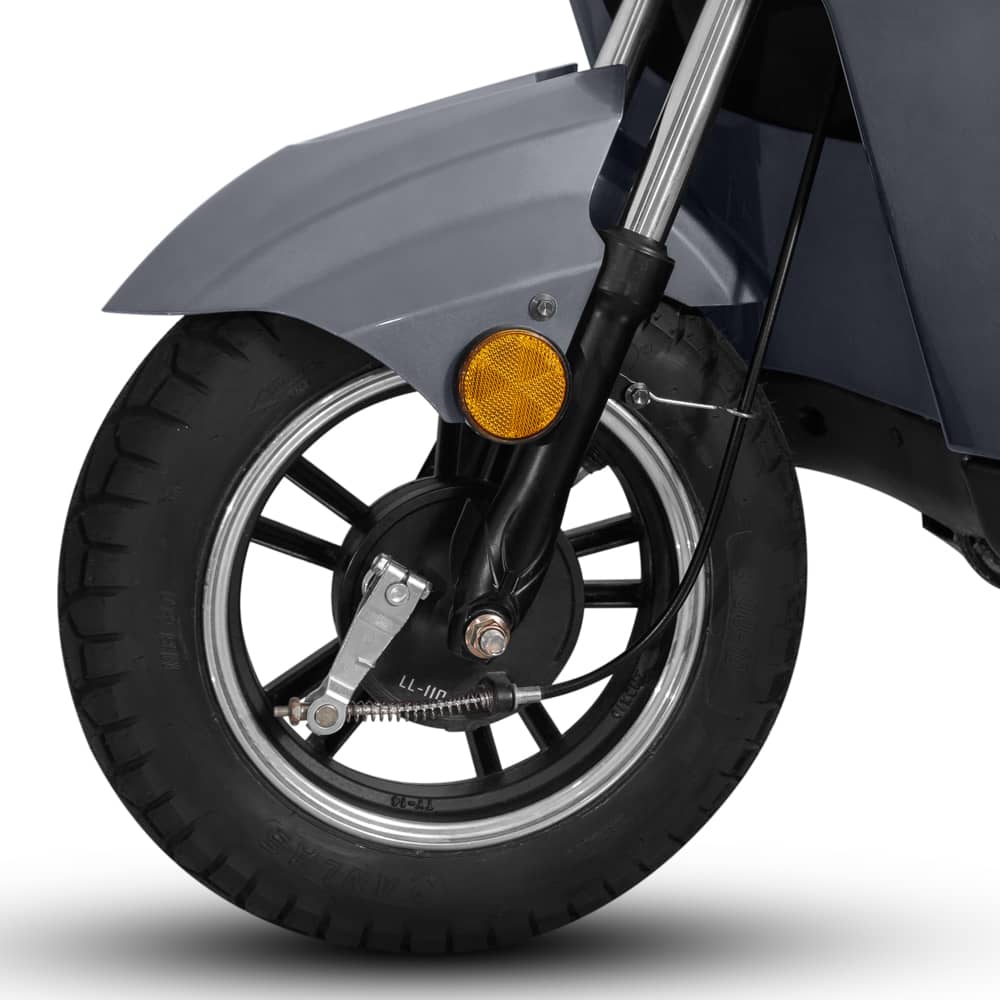 Triciclu electric 1000W, Voltarom VM4 Fara permis, 60V, 20Ah, viteza maxima 25 Km pe ora, Gri, Autonomie 50Km