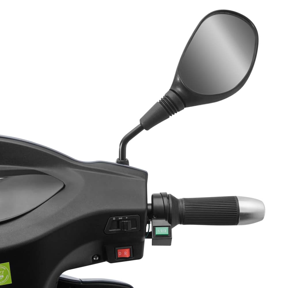 Triciclu electric 1000W, Voltarom VM4 Fara permis, 60V, 20Ah, viteza maxima 25 Km pe ora, Gri, Autonomie 50Km