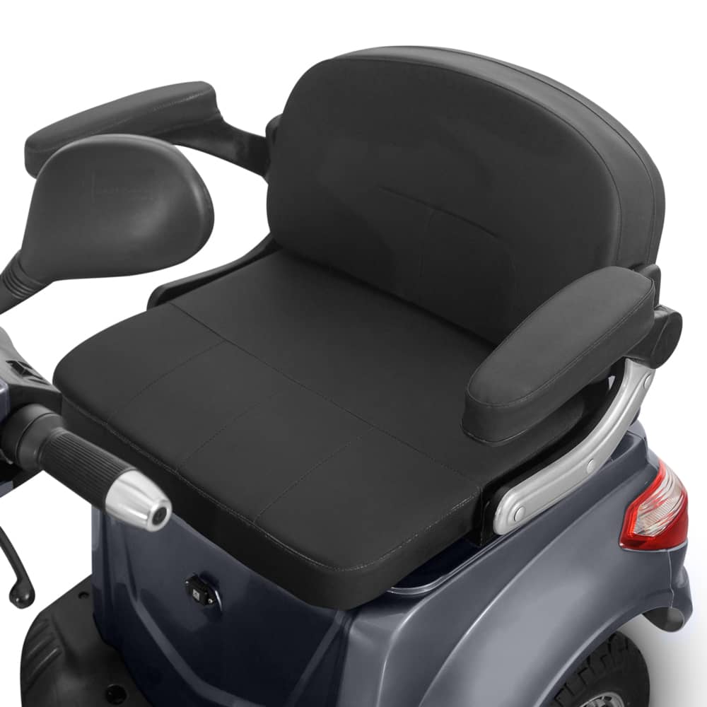 Triciclu electric 1000W, Voltarom VM4 Fara permis, 60V, 20Ah, viteza maxima 25 Km pe ora, Gri, Autonomie 50Km