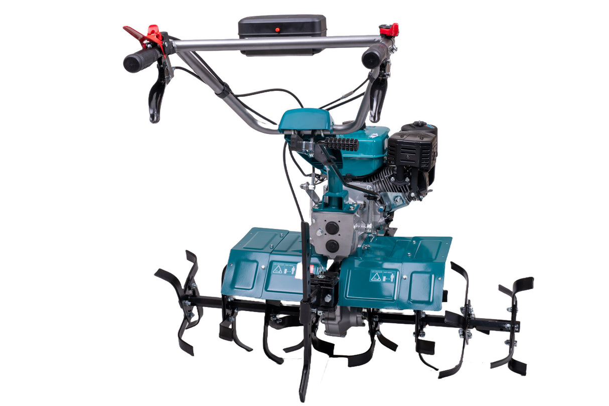 Motocultor pe benzina TOTAL, 7.0 CP, latime de lucru 1200 mm, cu freze si roti de transport