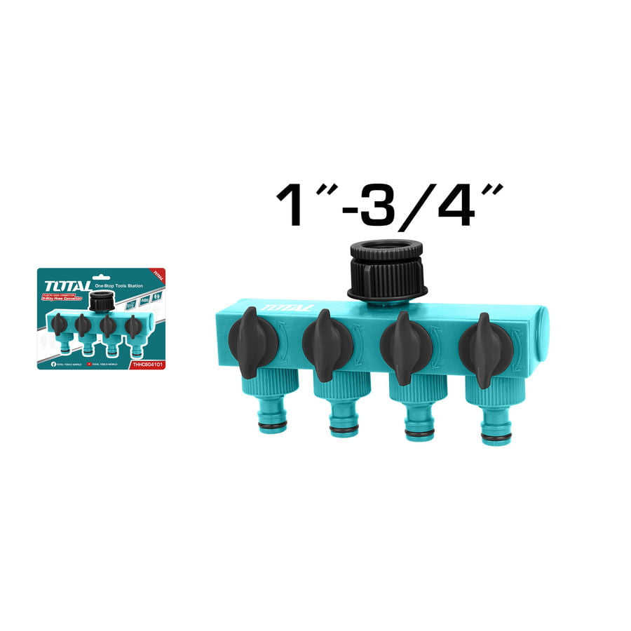 Ramificatie cu robineti TOTAL 4 cai 1”-3/4”