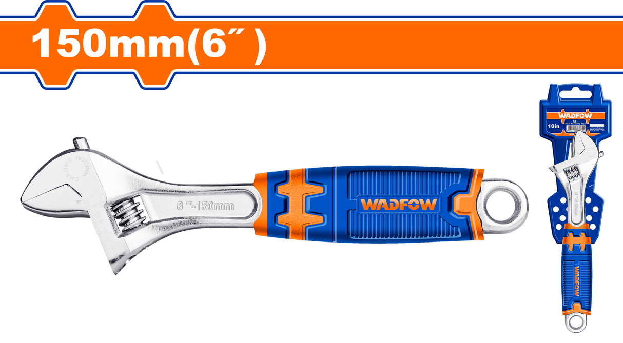 Cheie reglabila Wadfow, lungime 150mm/6”, dimensiune reglabila 0-24mm, CR-V