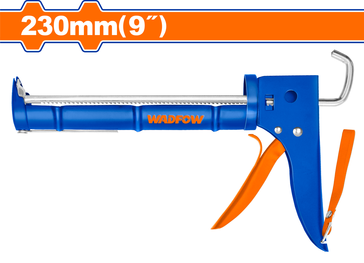 Pistol pentru silicon Wadfow, maner aluminiu, 23cm