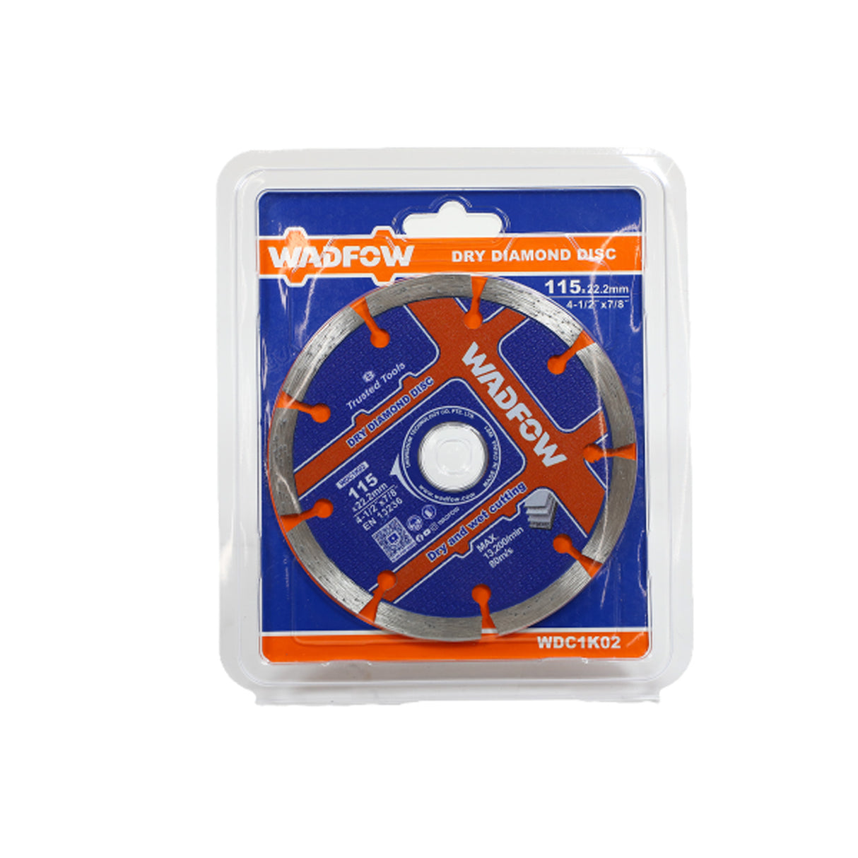 Disc debitare beton Wadfow, dimensiune 115x22.2mm