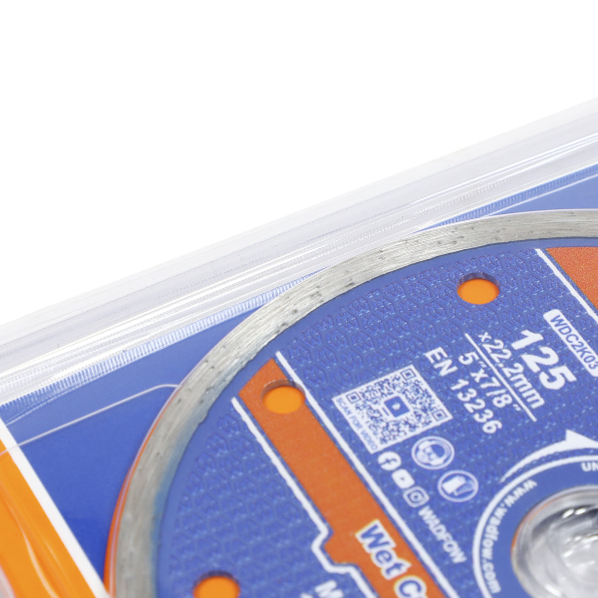 Disc diamantat continuu pentru ceramica Wadfow, taiere umeda, 125x22.2mm