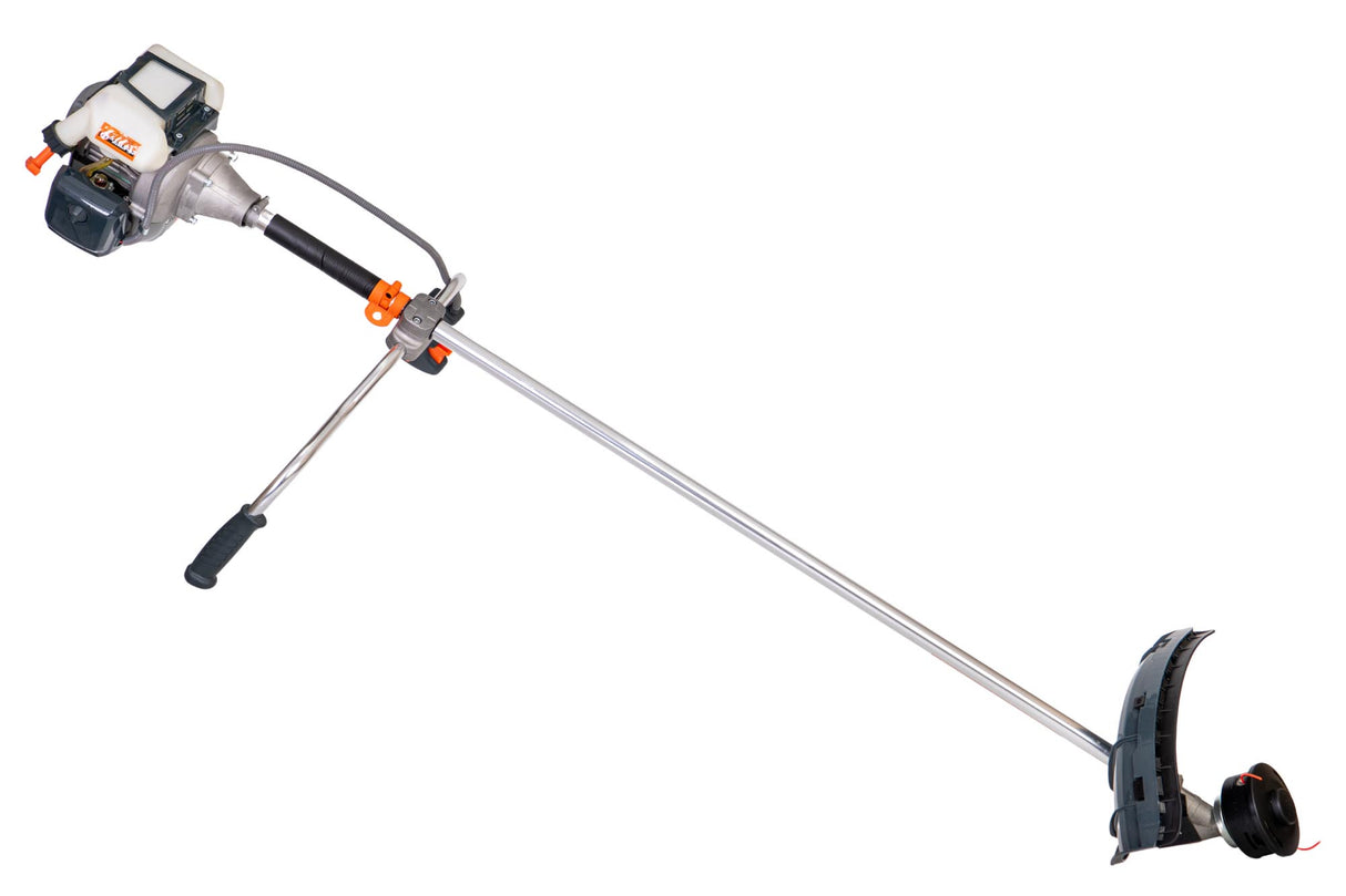 Motocoasa profesionala WOLFSON TRX-800, 15 accesorii, ham profesional, 3 sticle de ulei rosu + foarfeca taiere crengi