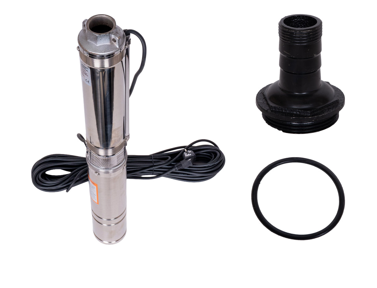 Pompa submersibila apa curata 1100W, WOLFSON® PM-1500-8, 8 turbine, cablu 25m, 6600L/h, inaltime max pompare 58m, diametru 100mm, motor capsulat