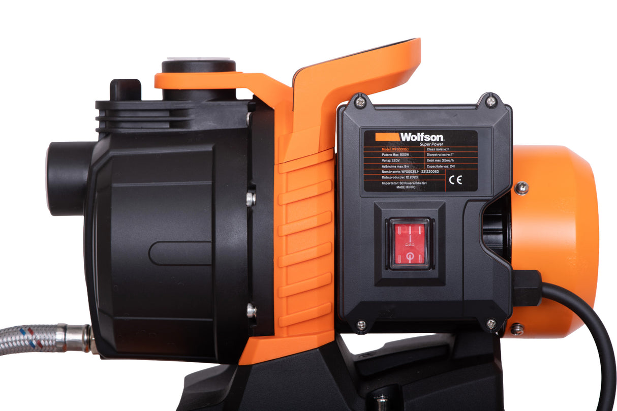 Hidrofor Wolfson 800W-3C, 24L, cap PLASTIC, 24L