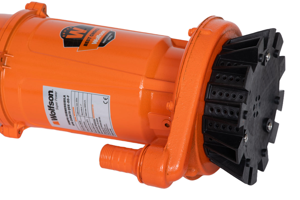 Pompa submersibila apa curata cu plutitor Wolfson QDX-20-F, 550W, 3000 l/h, 1", adancime de absorbtie 8m