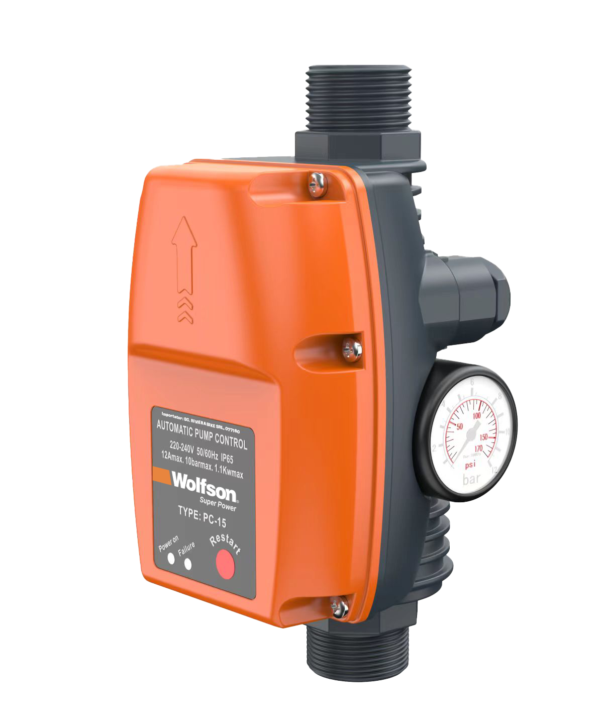 Presostat electronic Wolfson PC-15, 1500W, 1", 10 bar