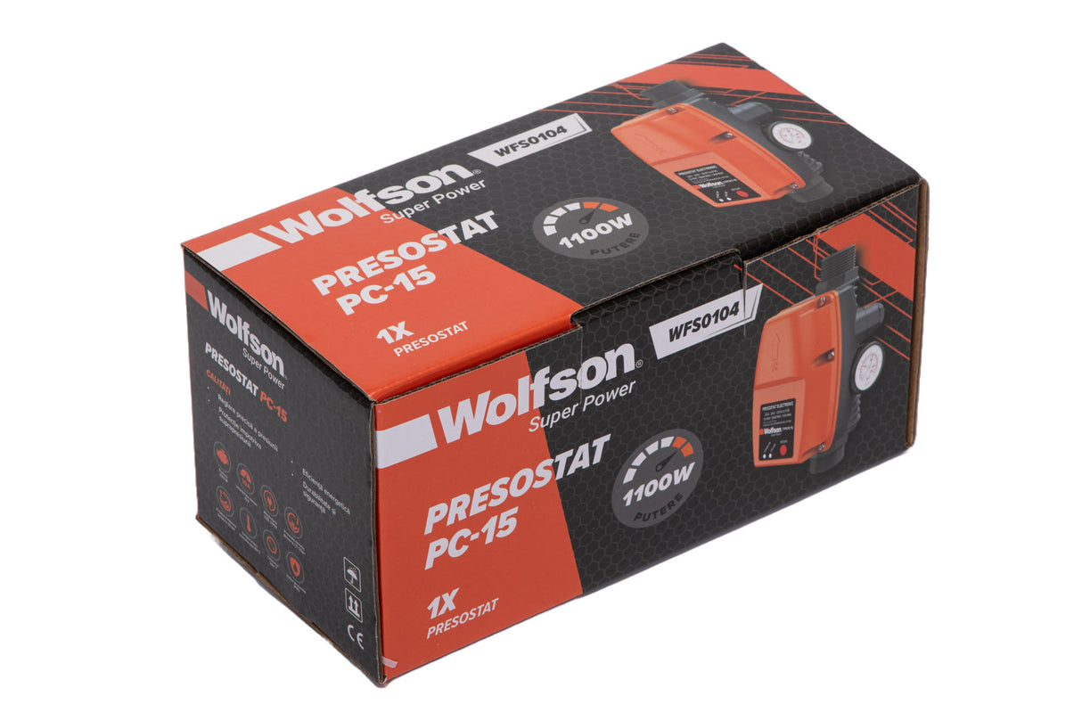Presostat electronic Wolfson PC-15, 1500W, 1", 10 bar