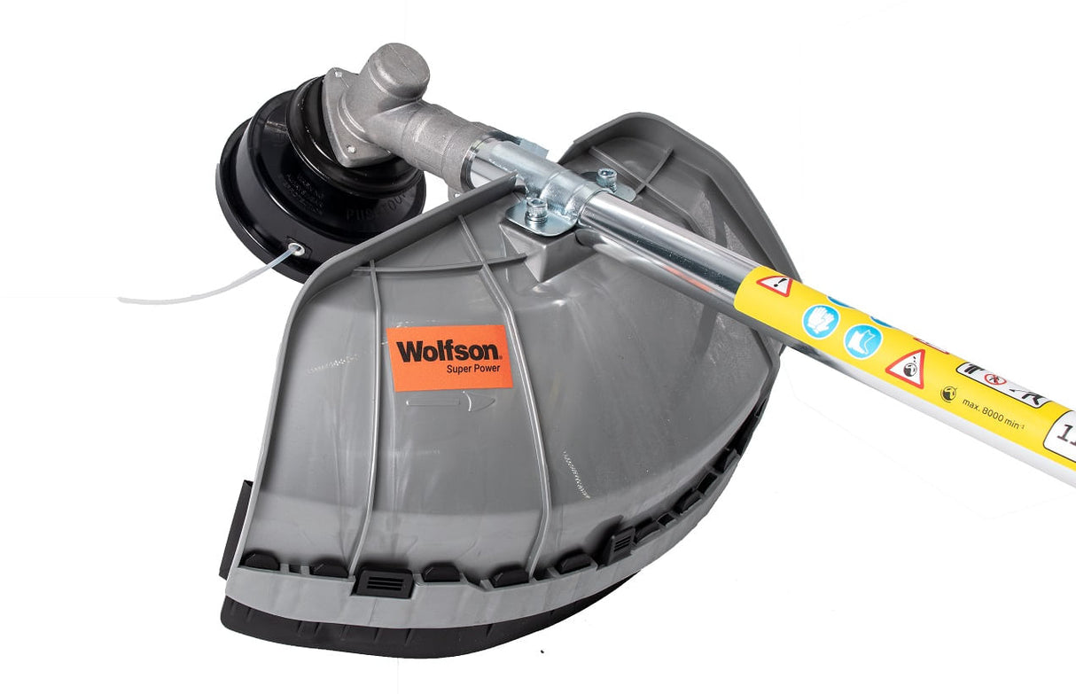 Motocoasa profesionala WOLFSON® cu pornire electrica, 8 CP, 52cc + 3 ulei 0.1L