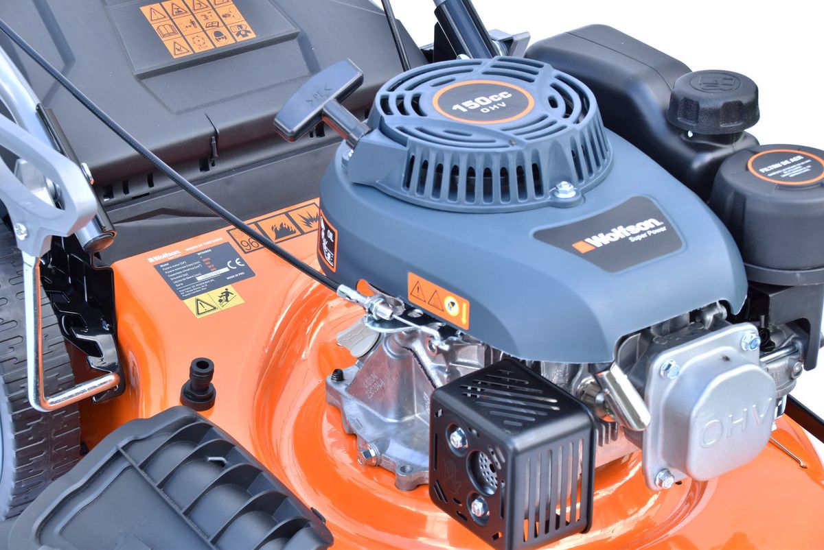 Masina de tuns iarba cu autopropulsie Wolfson, 4CP, benzina, latime de lucru 46cm