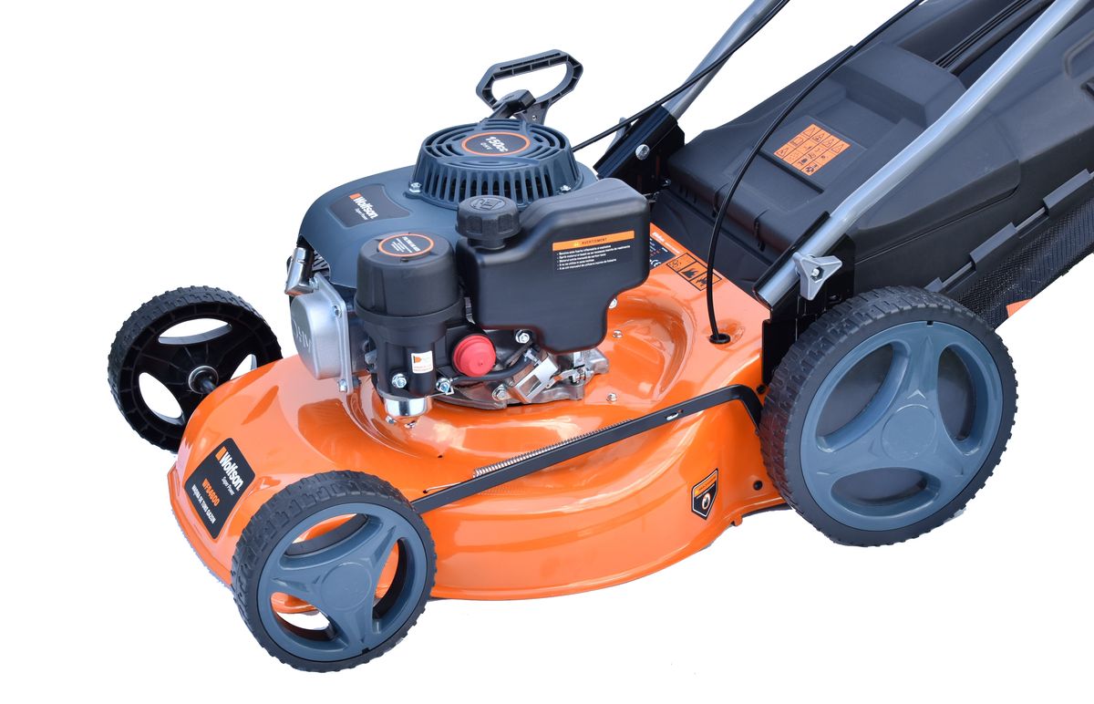 Masina de tuns iarba cu autopropulsie Wolfson, 4CP, benzina, latime de lucru 46cm