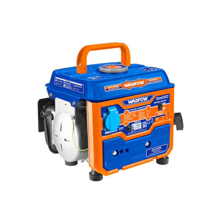Generator pe benzina Wadfow, 2 timpi, monofazic, 800W, 63cc, autonomie 12h