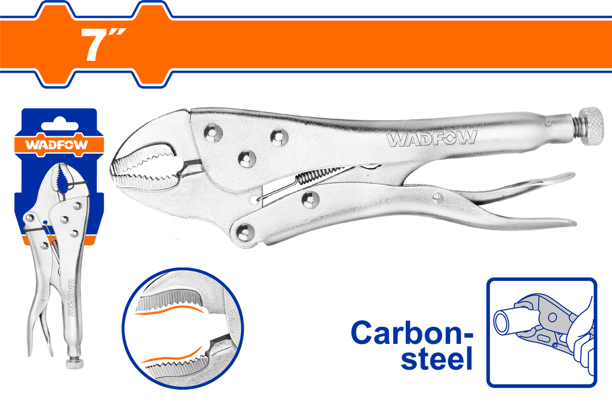 Cleste cu blocare Wadfow, 7”/178mm, deschidere maxima 33mm