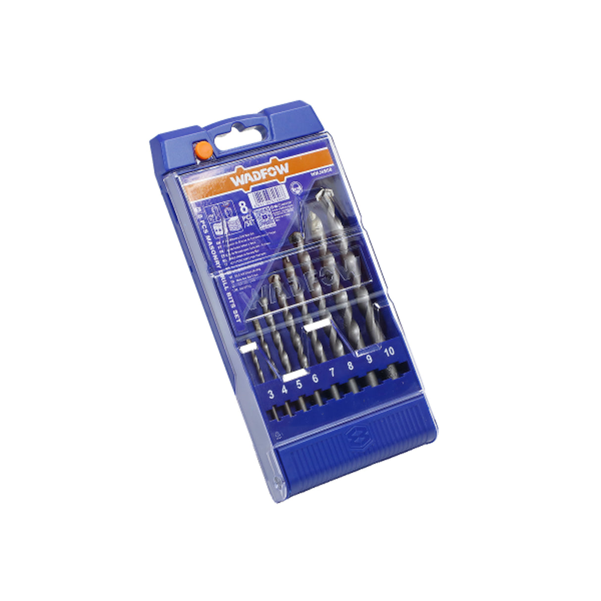 Set 8 burghie pentru beton Wadfow, diametru 3-10mm